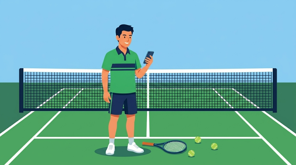 テニスベアならスマホで手軽にベテラン大会へエントリー可能