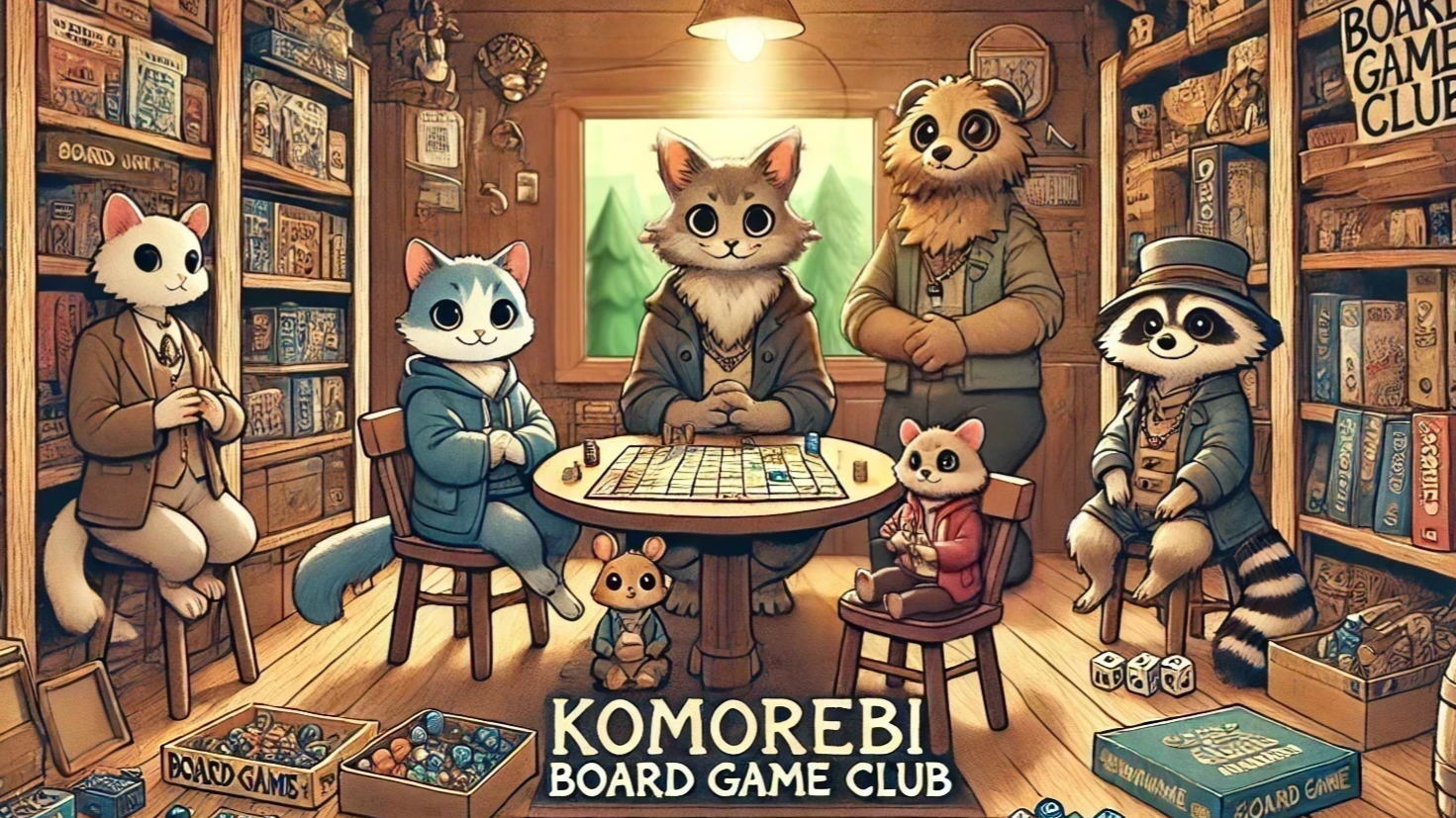 こもれびの森ボードゲーム会のロゴ画像