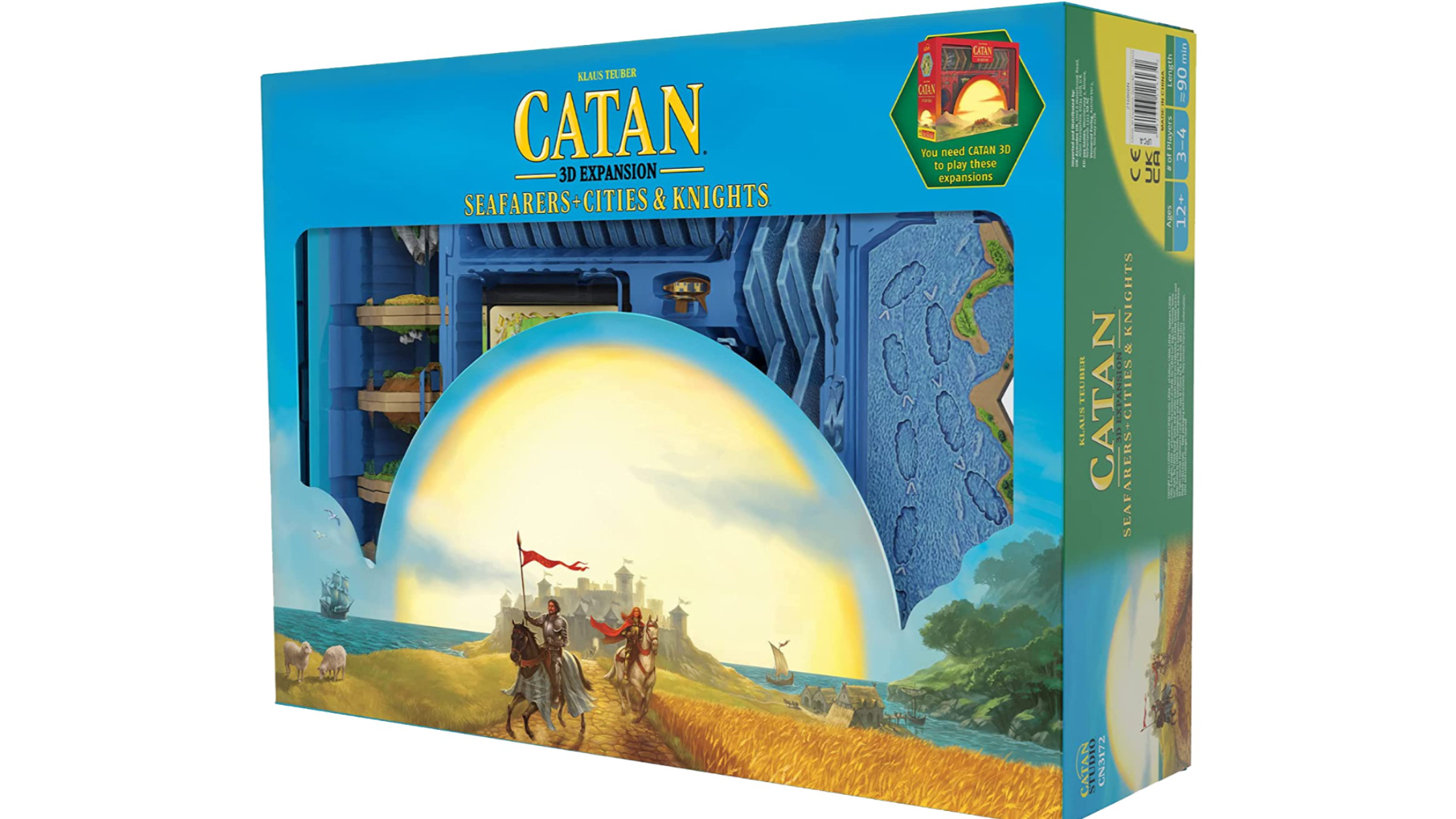 カタン 3D 拡張: 「航海者版」と「都市と騎士版」（CATAN: 3D Expansions – Seafarers + Cities &  Knights）のボードゲーム情報 | ボードゲームベア (ボドゲベア)