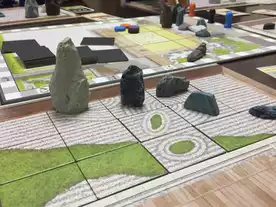 徳を積んで石を並べ作庭していく純和風ボードゲーム「枯山水